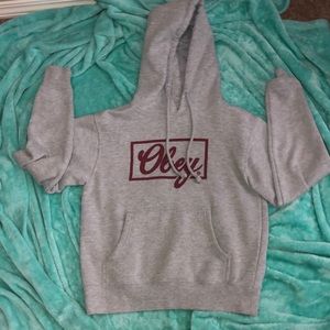 Grey obey hoodie